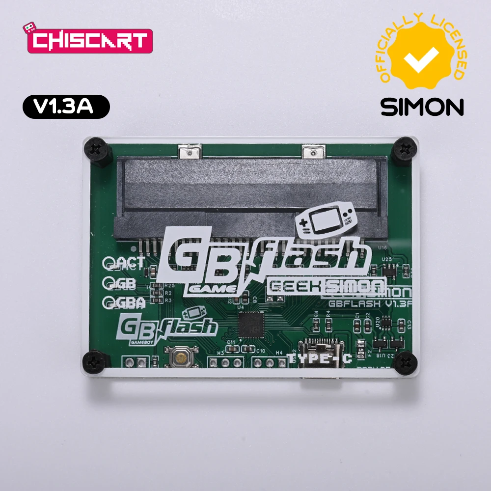 CHISCART Game Save Backup Writer Simon GBFlash, ROM Backup and Flash Cart Writer for Game Boy GB GBC GBA