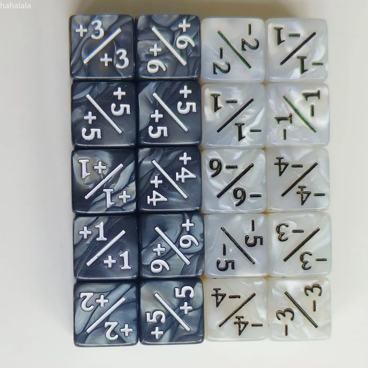 10pcs 16mm 사각형 각도 플러스 마이너스 기호 주사위 D6 플러스 마이너스 주사위 Wanzhi 카드 Rpg 보드 게임 엔터테인먼트 주사위 세트 Dnd 세트