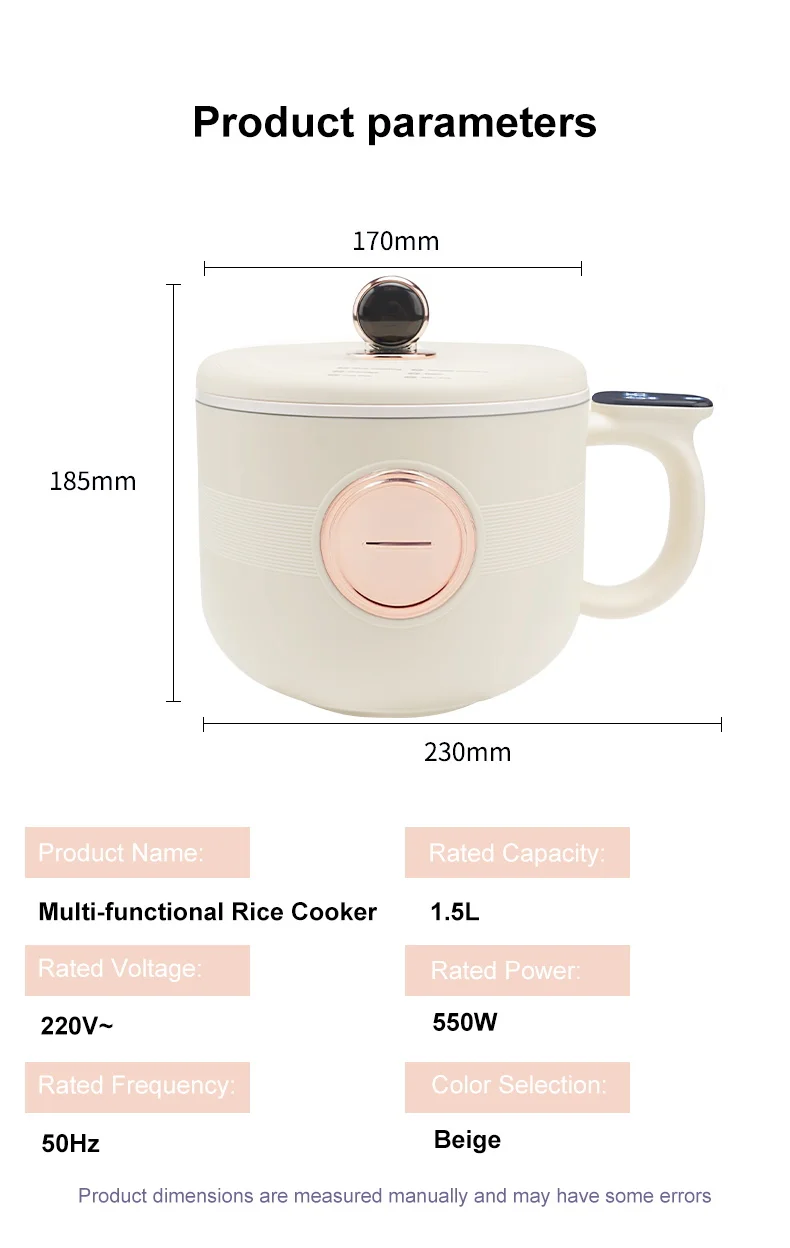 1.5L Mini Cooker Electric Rice Cooker Multifunction Cooking Machine Non-Stick Hot Pot Steamed Rice Pot For Home Kitchen 220V 12 küchexyz.de Sbec4989cfcab44a48eb66afafa9fa75aP küchexyz.de Best Price | Fast Delivery |Quality Product 1.5L Mini Cooker Electric Rice Cooker Multifunction Cooking Machine Non-Stick Hot Pot Steamed Rice Pot For Home Kitchen 220V