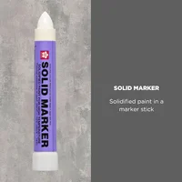 1PC Sakura Solidified Paint Solid Marker 14 To 392 Degrees F, White, Non-Toxic Waterproof Permanent Paint Marker Mark Anything 1