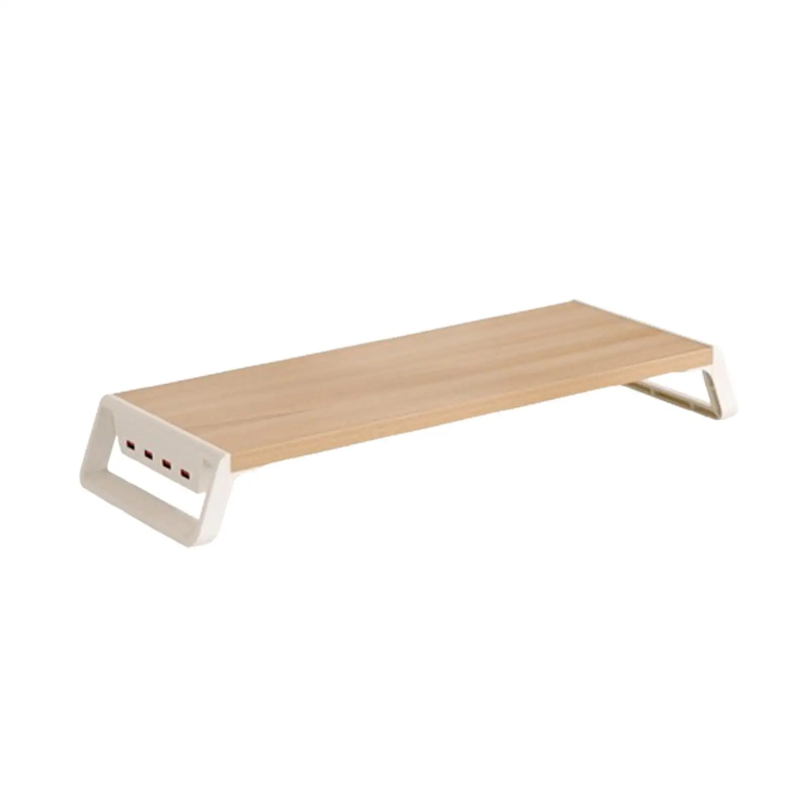 Computer Heightening Stand with USB Charging Port for Tabletop Living Room
