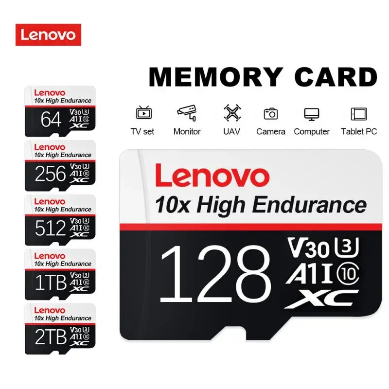 Lenovo 2Tb Extreme Ssd Micro Tf Sd Memory Card 1Tb 512Gb Flash Memory Sd Card 128Gb 256Gb Cartao De Memoria Per Nintendo Switch