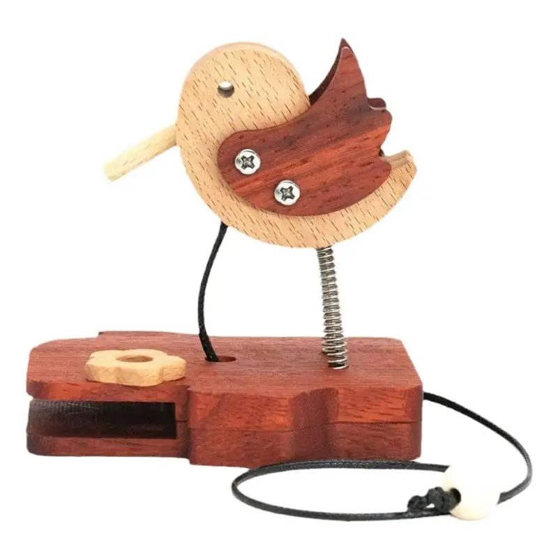 

Wooden Bird Door Bell, Woodpecker Knocker, Creative DIY Wooden Toys For Door, Shop, Store, Wardrobe Decorative Shopkeepers Bell