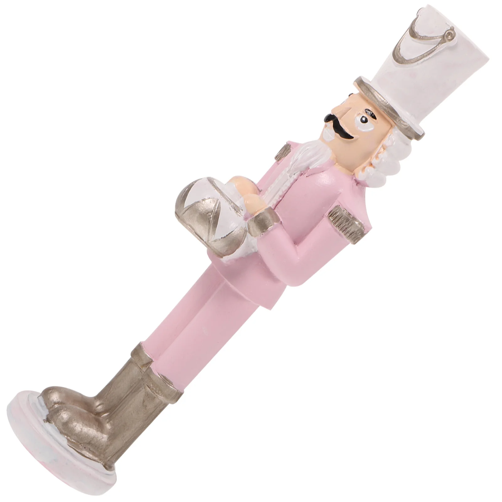 

Pink Nutcracker Resin Nutcrackers Craft Puppet Christmas Party Ornament Festival Traditional