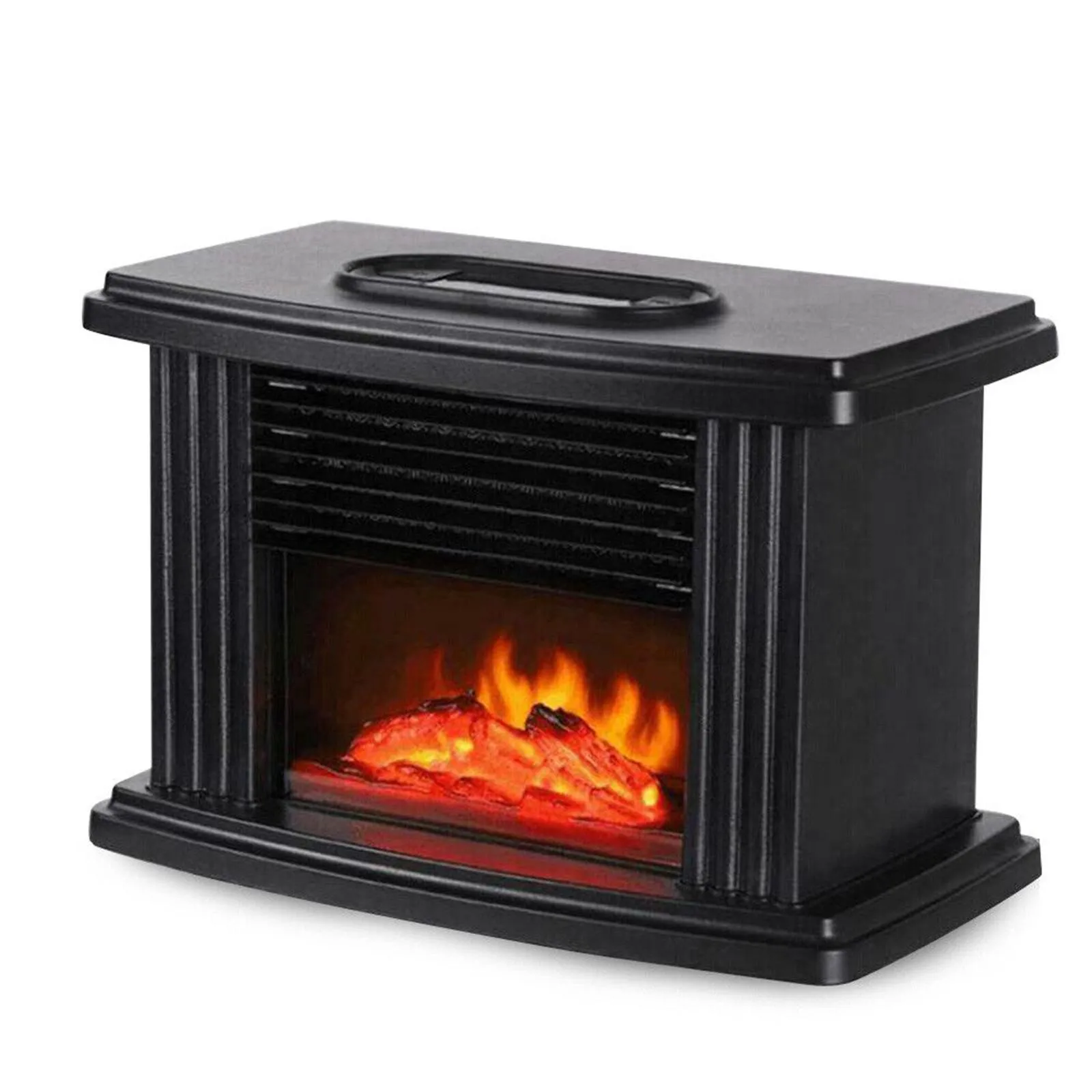 Mini Fake Fireplace Lamp Electric Fireplace Simulation Flame Atmosphere Lamp Home Decor Stove Living Room Desktop Ornaments