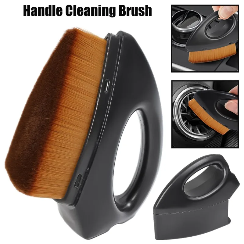 

Car Interior Cleaning Brush Car Iron Handle Brush Car Air Outlet Multifunctional Cleaning Crevice Dust Removal Artifact Brush