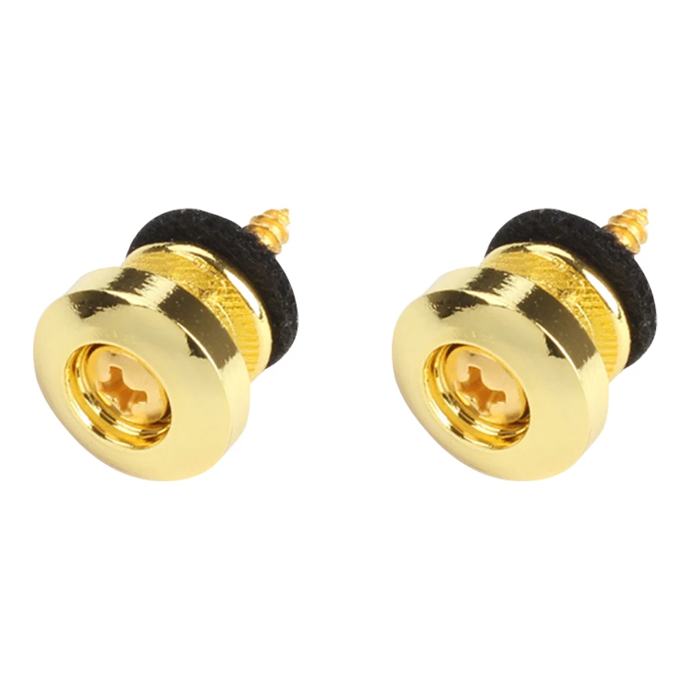 2Pcs Guitar Strap Button Mushroom Head Guitar Strap Lock Guitar Fixator Adjustable Metal for Guitar Bass Ukulele