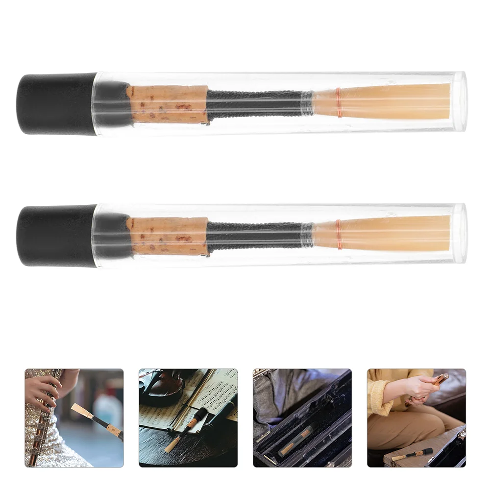 

2 Pcs Double Reed for Students Compact Instrument Accessory Accessories Professional Oboe Lightweight Part Supplies