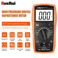 RuoShui6013 Digital Capacitance Meter High Precision Handheld Capacitor Tester Auto Tool 200pF-20000uF Inductance LCR Multimeter 1
