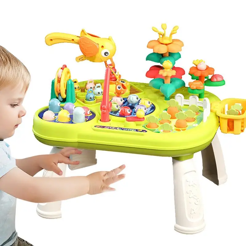 

Fishing Game Toy Multifunctional Game Table Board Game Multifunctional Early Education Game Table Whack Mole Game Fine Motor