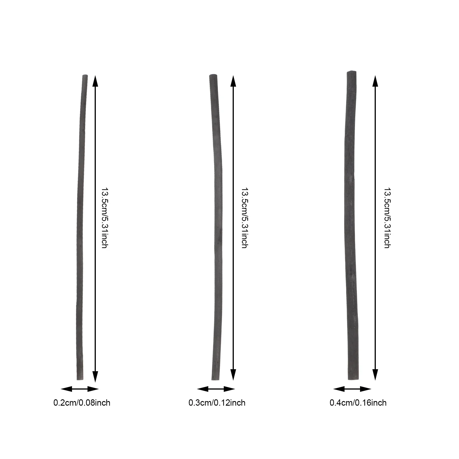 25pcs Drawing Charcoal Sticks 2-4Mm Sketching Tool For Teens Adults Durable Compressed Charcoal For Painting Shading Art