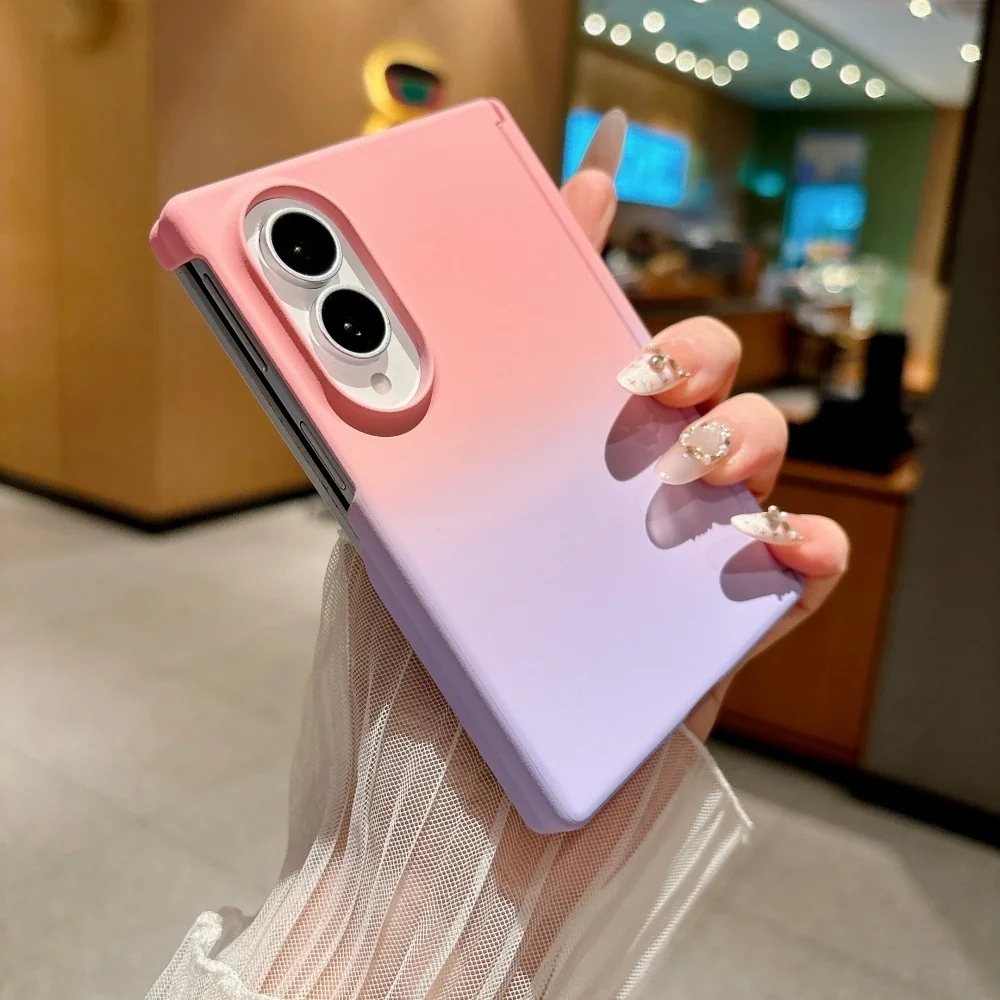 Luxury Gradient Double Color Matte Shockproof Hard PC Slim Frosted Case