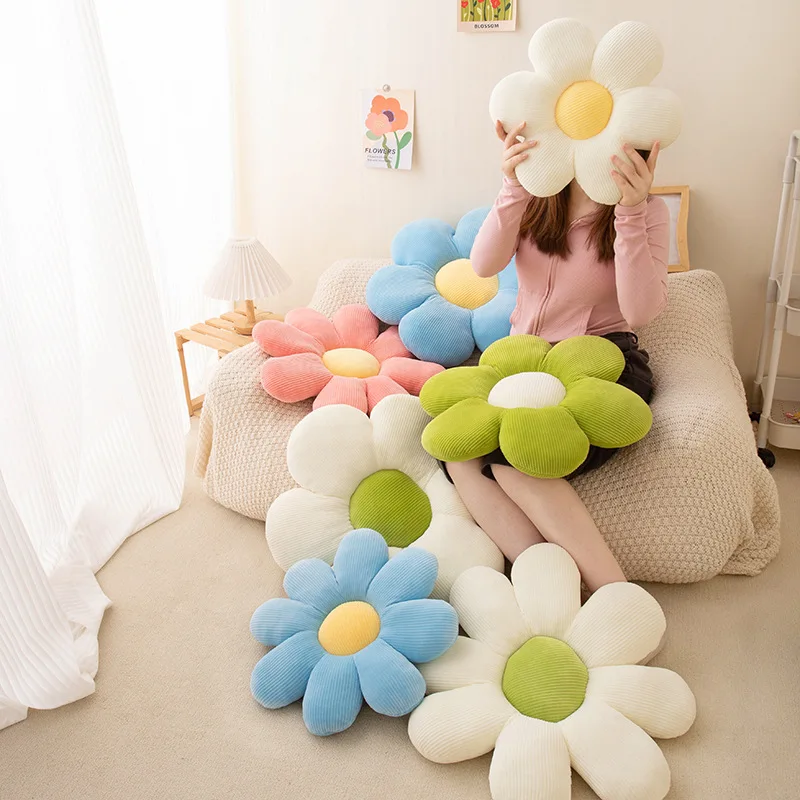 Flower Shaped Stuffed Pillow