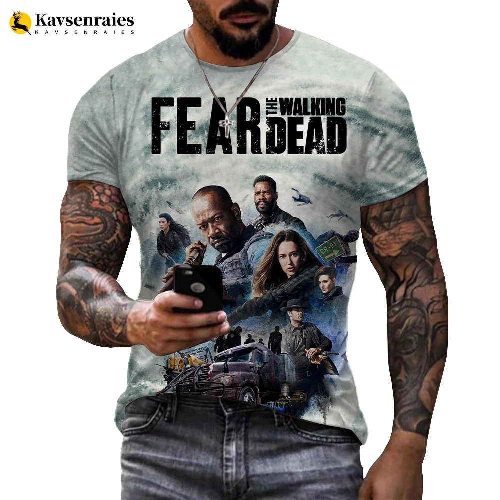 

New The Walking Dead T Shirt Men/women 3D Printed T-shirts Casual Fashion Oversized Streetwear Tops Tees 6XL