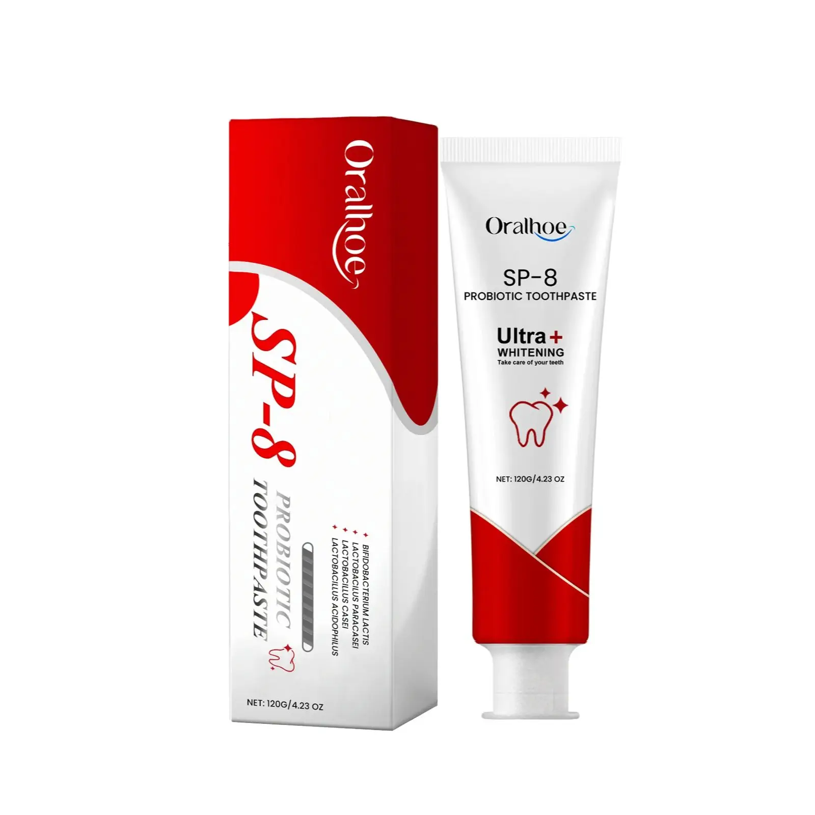 Sp-8 Probiotic Brightened Toothpaste Prevents Plaque Remove Stains Fresh Breath Deep Cleaning Tooth Whitening Product Oral Care teeth whitening product teeth health product
