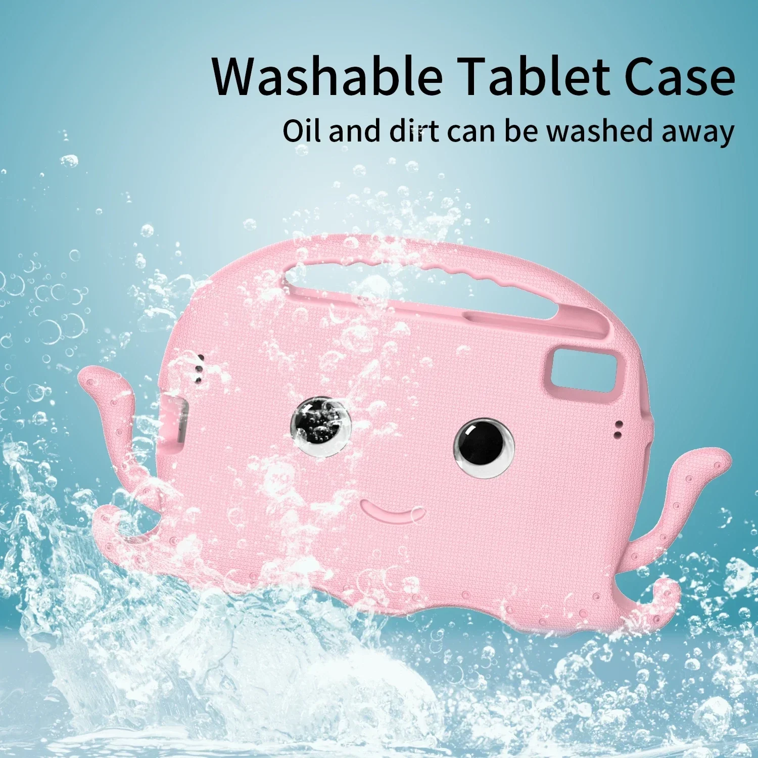 Custodia Per Tablet Lenovo M8 Bambini In Schiuma EVA - Antiurto Viola Con Maniglia E Cavalletto