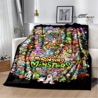 Game My Singing Monsters printed blanket Flange Warm blanket picnic blanket Soft and comfortable blanket Birthday Gift 1