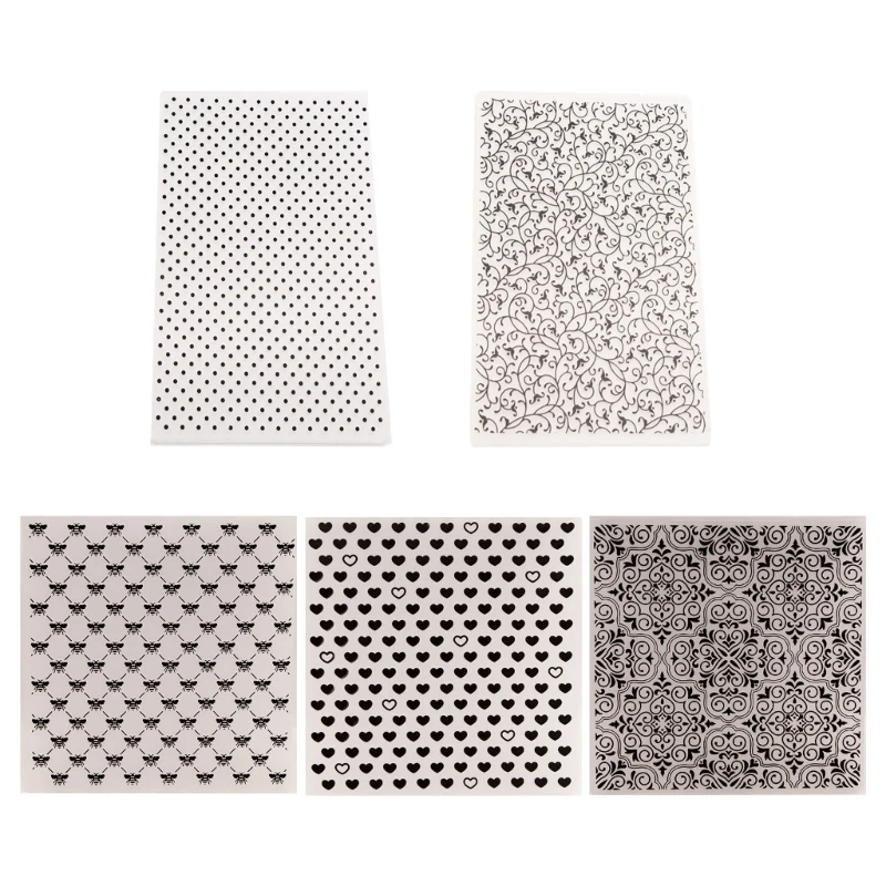Round Dot Embossing Folders Flower Embossing Stencils for Greeting Card Wedding Invitation Making DIY Scrapbooking Album