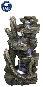 tzl292,outdoor fountain,indoor fountain,outdoor decor,yard decor,alpine
