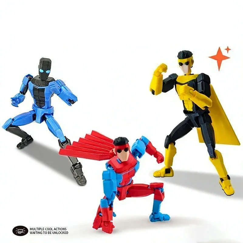3D Printed Superheroes Anime Multi-Jointed Action Figures Ornaments Gifts