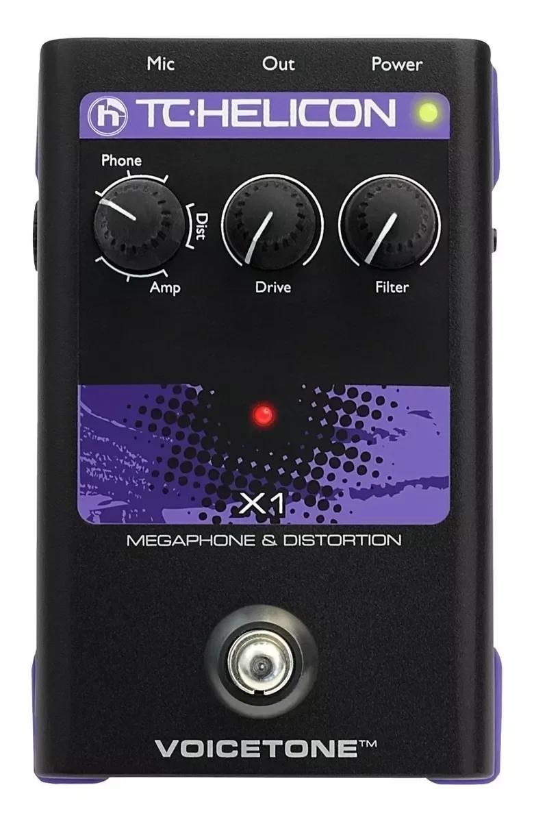 

Black TC Helicon Voicetone X1 effect pedal