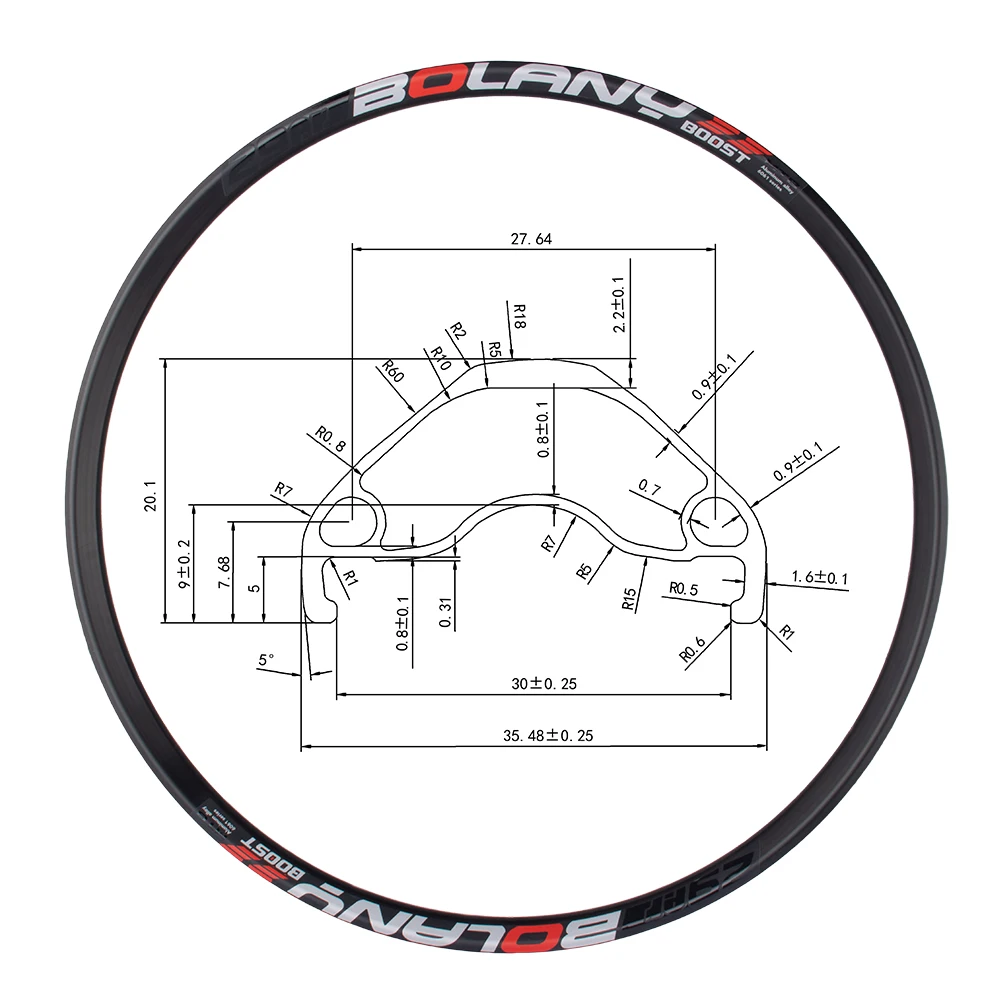 BOLANY 27,5 29 Zoll Boost Laufradsatz Mountainbike Steckachse 15*110mm 32H XD MS Doppelfelge Scheibenbremse Laufradsatz MTB für HG – Detail 3