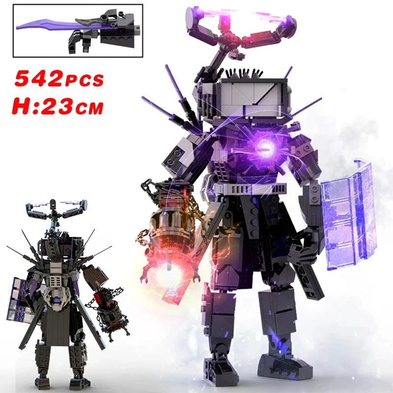 Skibidi Toileted Giant Titan TVman Upgrade Speakerman Building Blocks Animation Figure Model Toys Kid Ideas Gifts Xmas building blocks,construction blocks,anime block toys