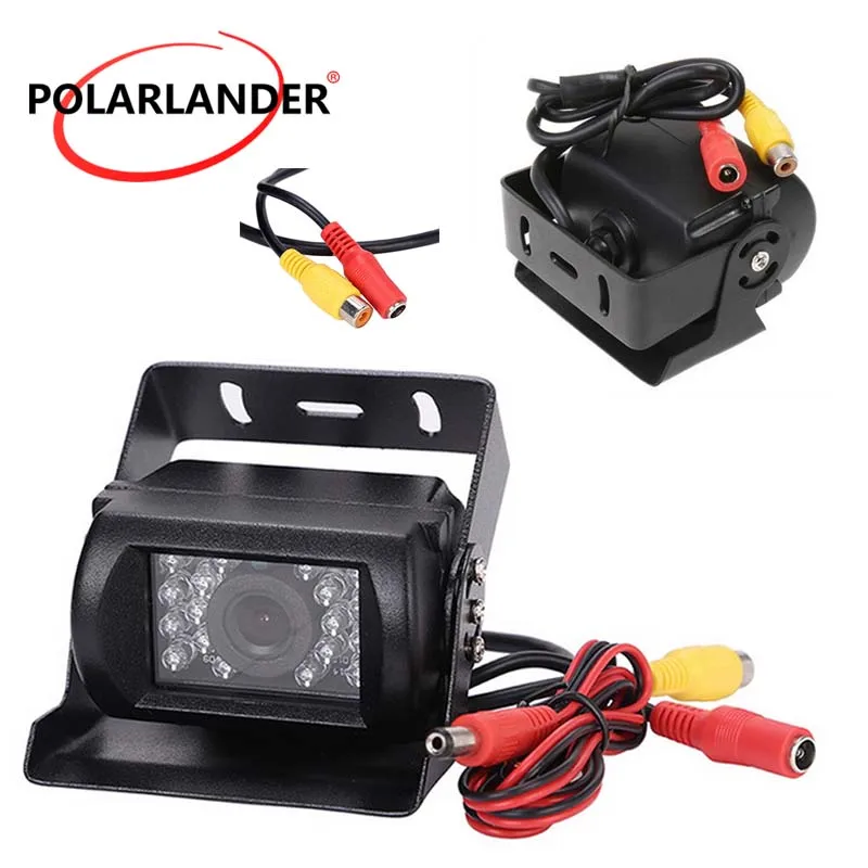 

PolarLander Car Rear View Camera Night Vision Bus Rear Camera Truck Reverse Camera 120 Degree Wide Angle 12-24V Accessories