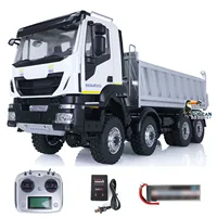 LESU 1/14 Hydraulic RC RTR 8X8 Dumper Trucks Remote Control Dump Car Light Sound Set Assembled Painted Toys Model THZH1488 1