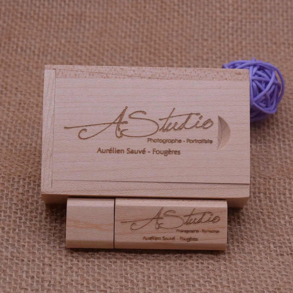USB Flash Drive 8GB 16GB 32GB 64GB Creativity Round Wooden for Photography/Wedding Gift