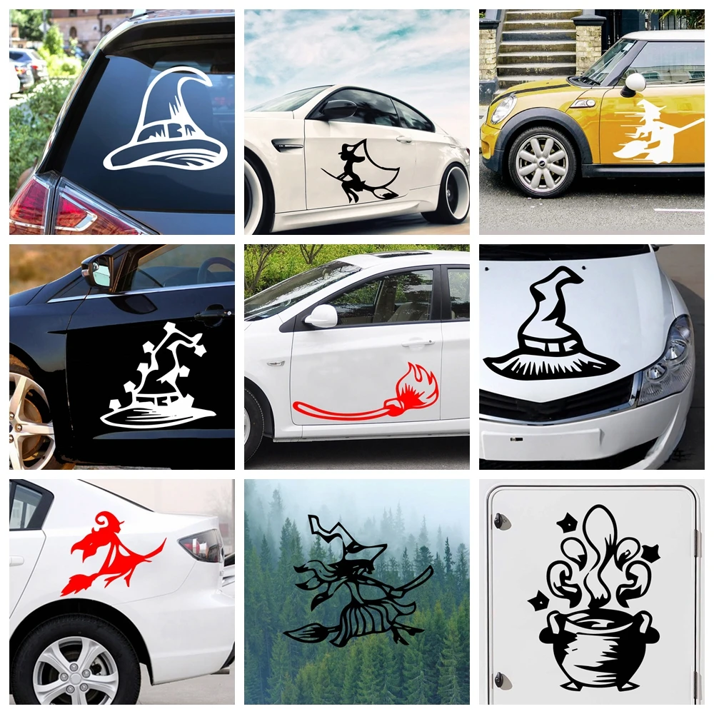 

Beauty Witch Stickers Voiture Reflective Waterproof Vinyl Funny Sticker Accessories For Mazda Cruze Peugeot
