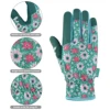 1Pair Garden Gloves for Weeding Working Digging Planting Gardening Gloves for Women light duty Breathable Touchscreen 4