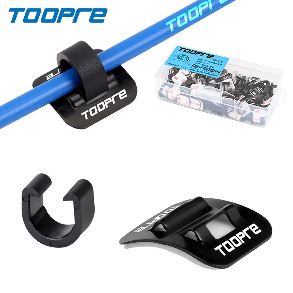 10 Sets Mountain Bike Bicycle Brake Cable Guide Seat Frame Tubing Fixing Clamp C-buckle Cycling Accessories