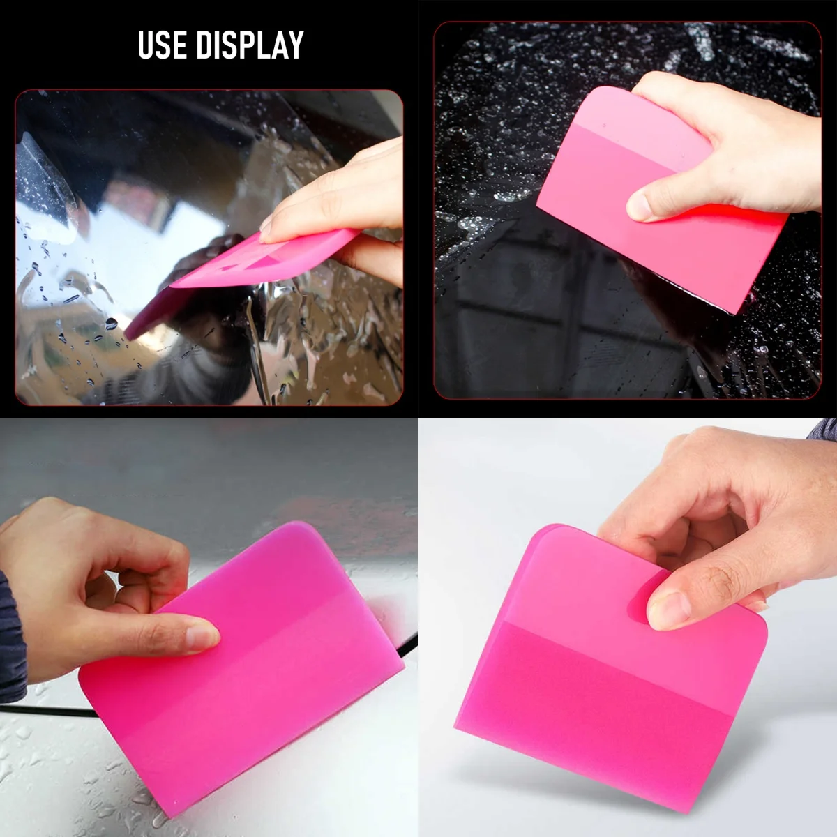PPF Squeegee TPU Rubber Squeegee Water Wiper Blade Scraper Cleaner Car Vinyl Wrap Window film Tools