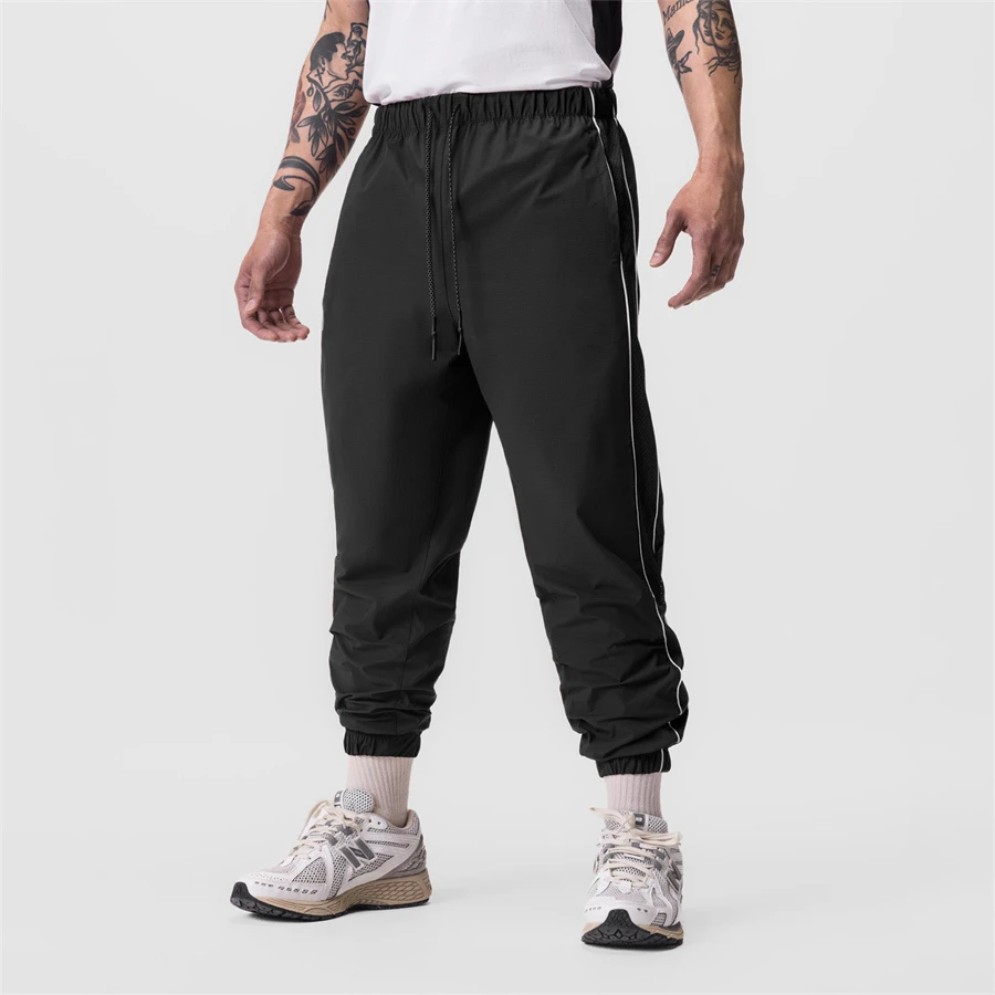 Spring Autumn Ropa Hombre Men Polyester Quick Dry Casual Sport Pants Zipper Pockets Joggers Tactical Fitness Trousers Sweatpants
