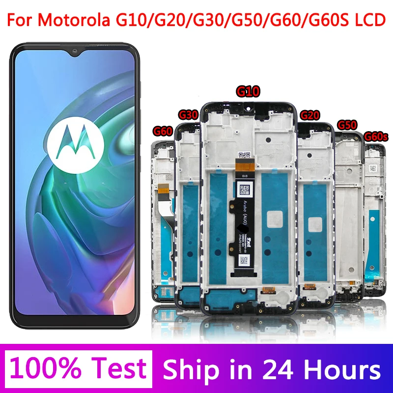 Schermo Originale Serie G Per Motorola Moto G10 G20 G30 G50 G50 5G G60 G60S G100 Display Lcd Touch Screen Digitizer Sostituzione