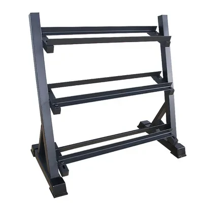 

Factory Wholesale Gym or Home Use Dumbell Racks Gym Equipment Three-tier Rubber Hex Dumbbell Rack Hex 3 Tiers Rack
