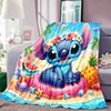 Cartoon Cute Stich Blanket, 3D Printing Lilo & Strong Soft and Comfortable Children's Nap Sleeping Blanket, Bedding 2