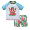 Kids Boy Swimsuit Cool Print 2 Pcs/lot 1-7 Years Summer Children Board Shorts Children Boys Swimwear Beach Surfing 5