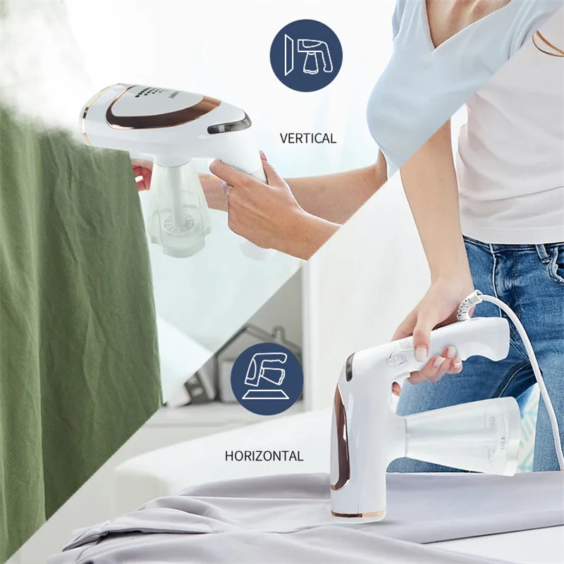 Dampfglätter für Kleidung, 250 ml Hand-Dampfglätter mit Keramik-Bügelbrett, Dampfbügeleisen zum Entfernen von Falten in Kleidungsstücken und Stoffen_voghion.com