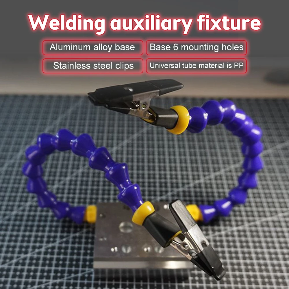 

Portable Bench Vise Welding Station with 2/4/6 Flexible Arms Soldering Aluminum Alloy Holder PCB Welding Repair Third Hand Tools