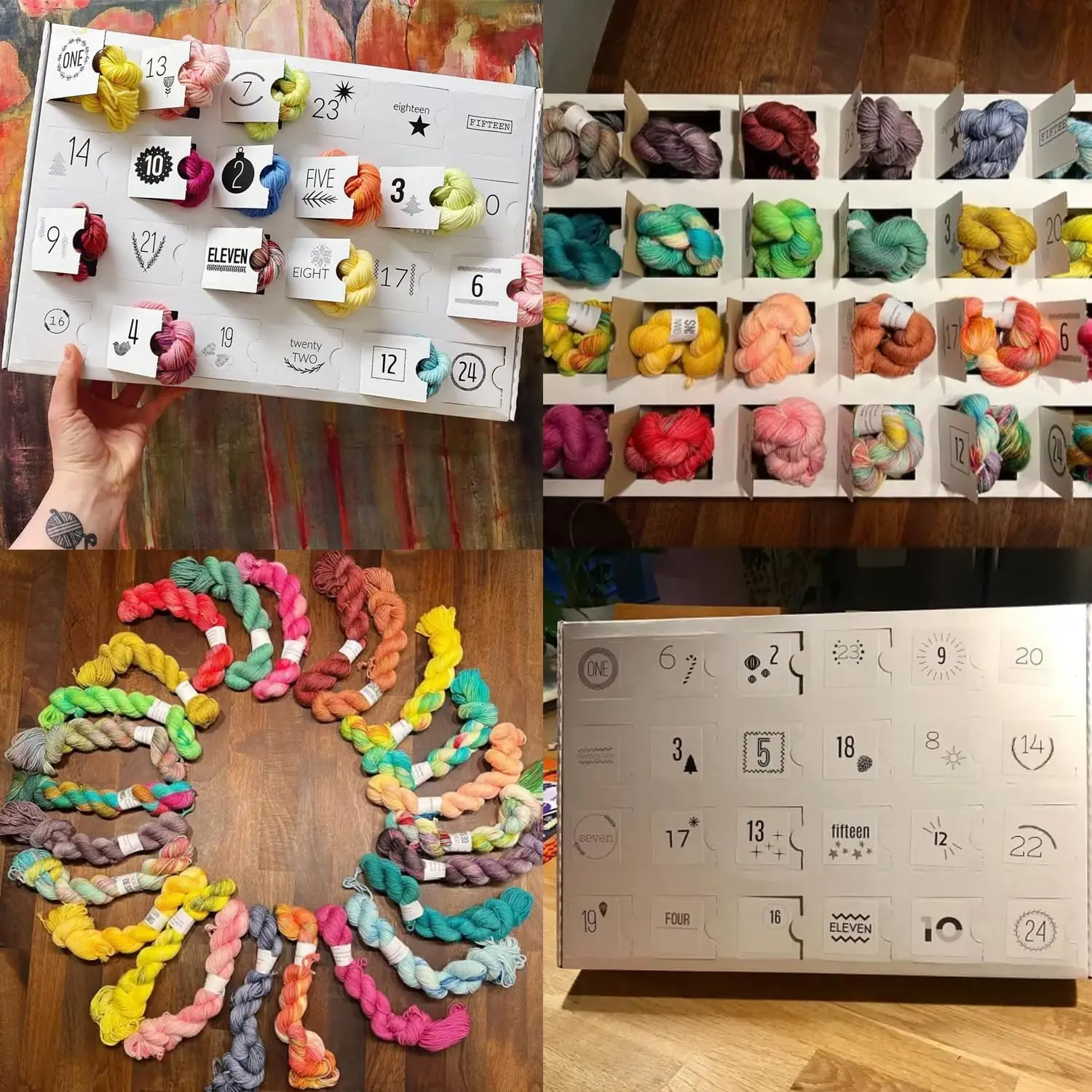 Wool Advent Calendar The Yarn Advent Calendar Yule Yarn 24 Days Christmas Countdown