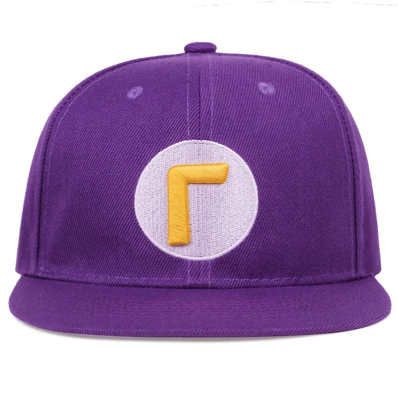 Anime Super Hat Cap Luigi Bros Letter Printed Cosplay Cartoon Baseball Hats for Adult Hats Waluigi