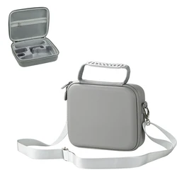 Portable PU Shoulder Bag, Travel Case for Gimbal Stabilizer & Accessories (Gray with Strap)