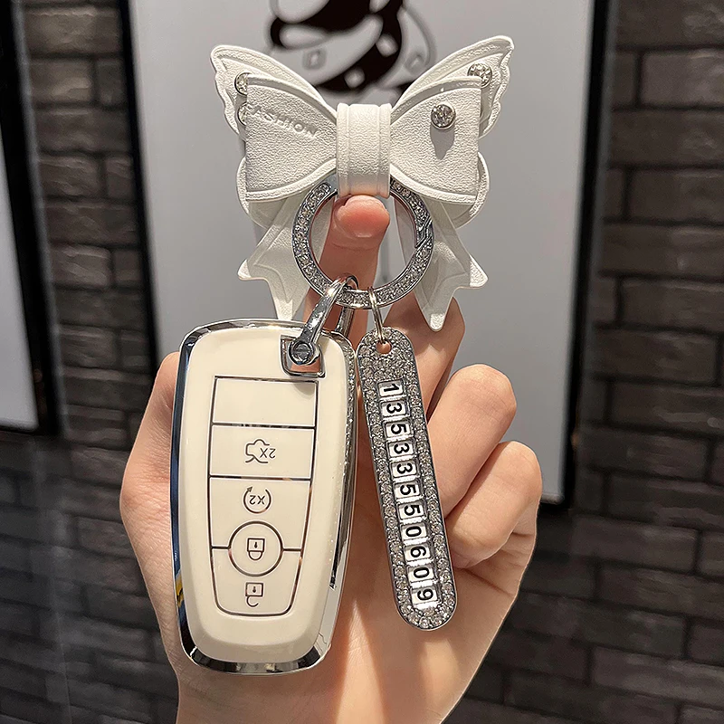 TPU 자동차 원격 키 케이스 커버 쉘 포브, 포드 랩터 F150 레인저 와일드트랙 컨트롤 F-150 랩터 매버릭 포커스 엣지 머스탱용