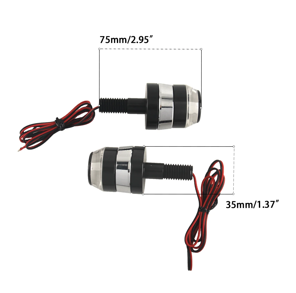 Motorrad Mini Blinker Lenker Enden Lampe Lenker Griffe Enden LG für BMW R18 Blinker R18 klassisches Zubehör – Detail 11