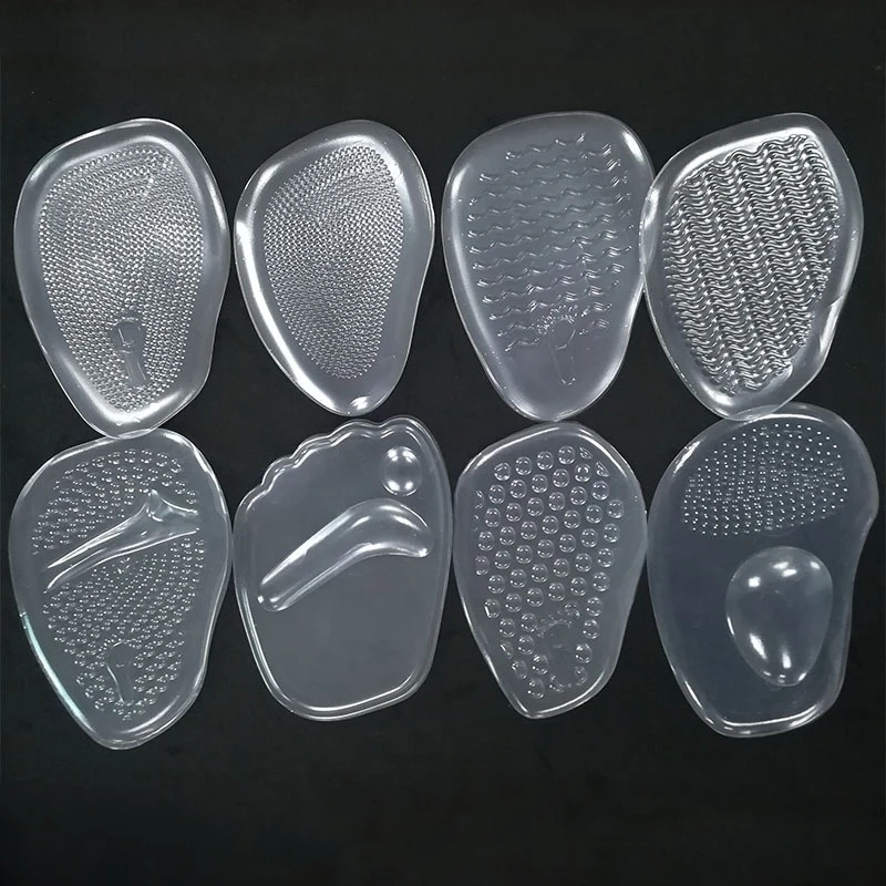 1 Pair Women Shoe Insoles Soft Silicone Gel Cushion Metatarsal Support