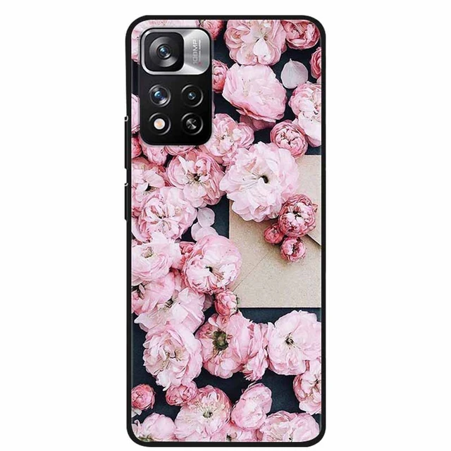 For Redmi Note 11S 5G Case Flower TPU Soft Silicone Back Cover Case For  Xiaomi Redmi Note 11S 5G Note11S 5G Coque Carcasa Funda