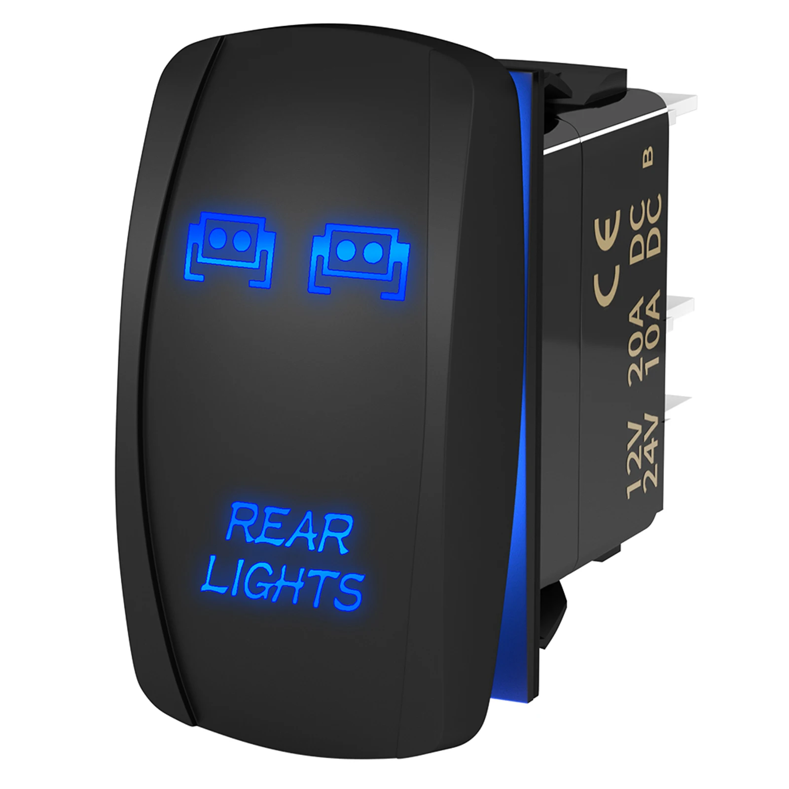 ตัวเลือกสินค้า สวิตช์โยกไฟ LED กันน้ำ 12V สำหรับยานยนต์