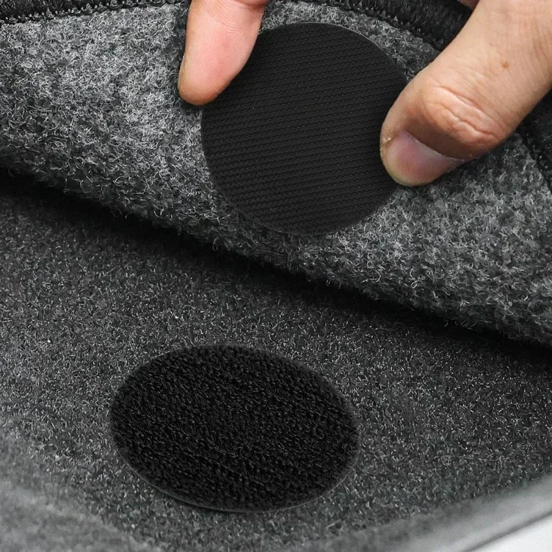 10 Pairs Car Carpet Patches Double Faced High Adhesive Carpet Fixing Stickers Home Floor Foot Mats Anti Skid Grip Tapes